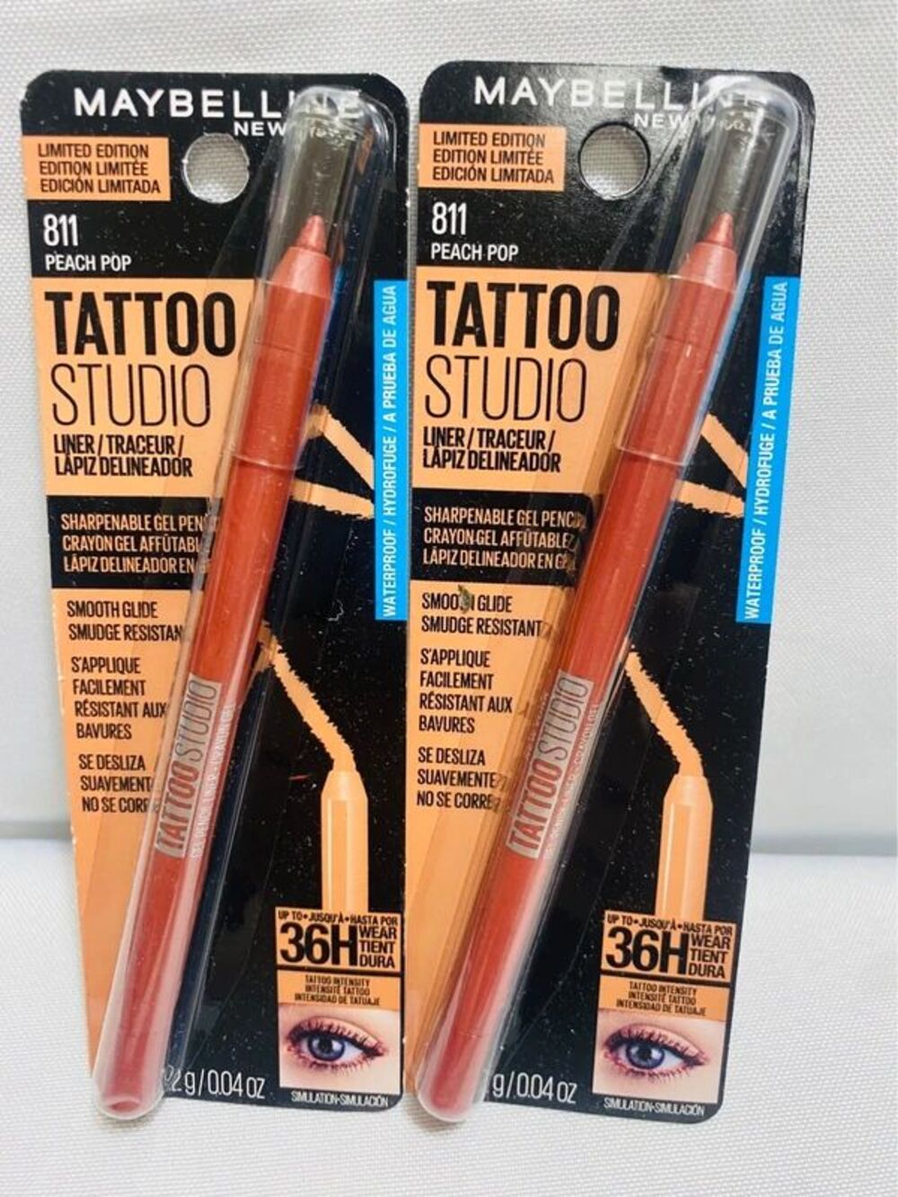 Maybelline New York Tattoo Studio Gel Eyeliner – 811 Peach Pop (Limited Edition)